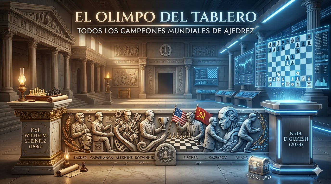 El Olimpo del Tablero: Todos los Campeones Mundiales de Ajedrez